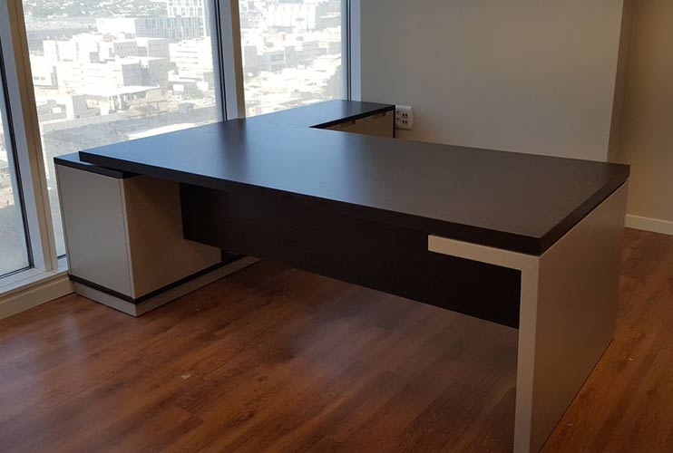 שולחן משרדי-MITO מערכת בפורניר ואפוקסי | מס': 3015