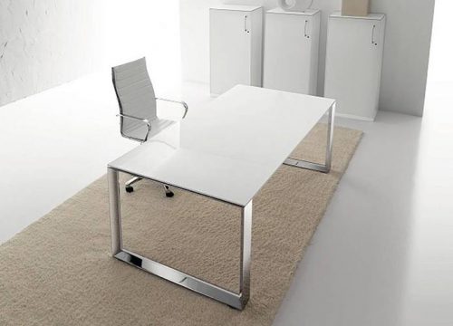 9Minael3009 500x360 - שולחן משרדי- STAR דגם פלטה זכוכית | מס': 3009